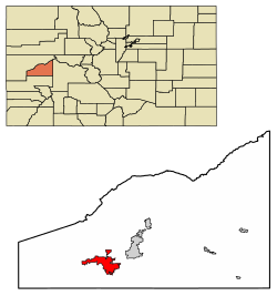 Delta County Colorado Incorporated and Unincorporated areas Delta Highlighted 0819850